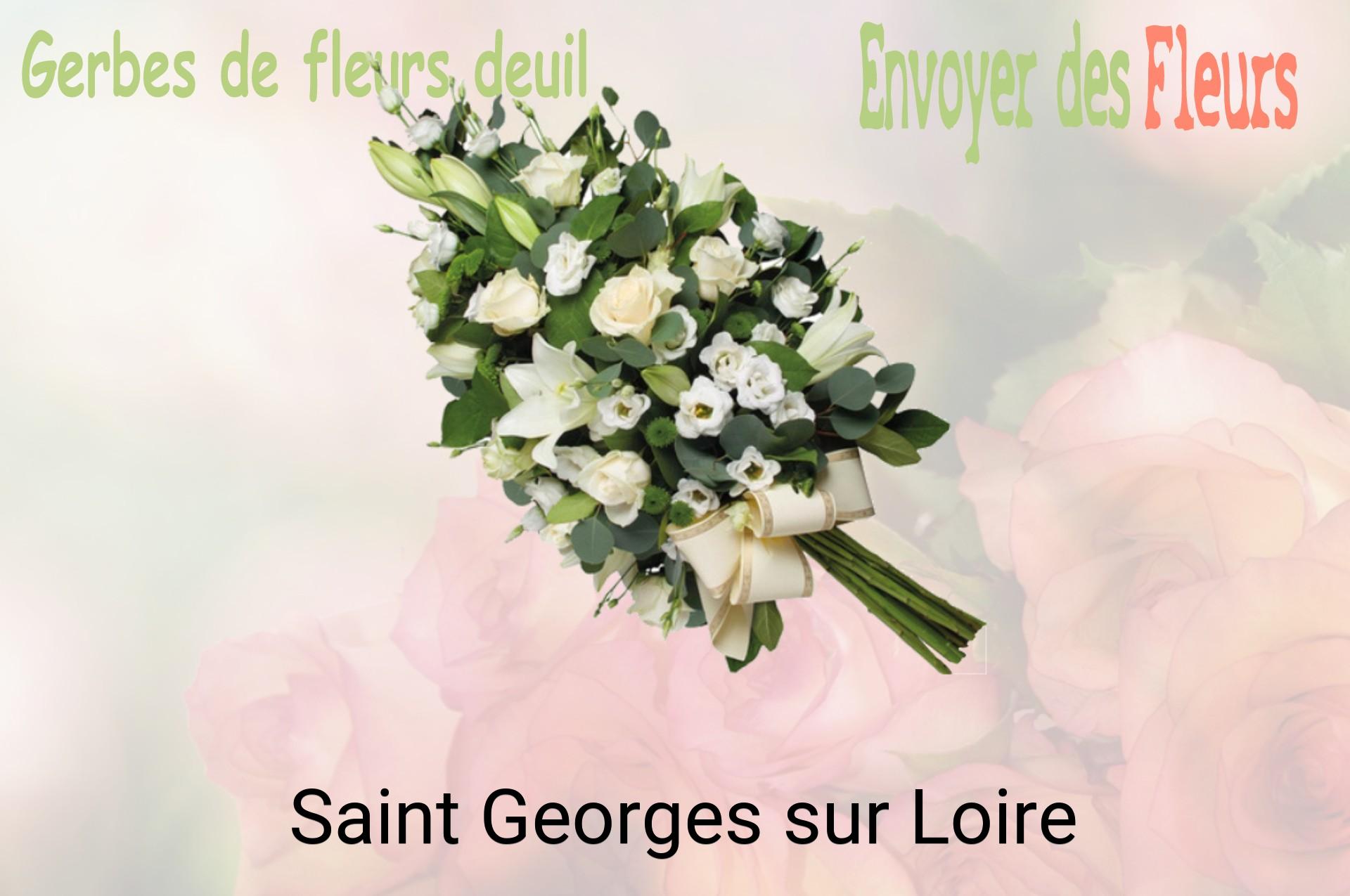 Gerbe de fleurs de deuil livrée à Saint-Georges-sur-Loire